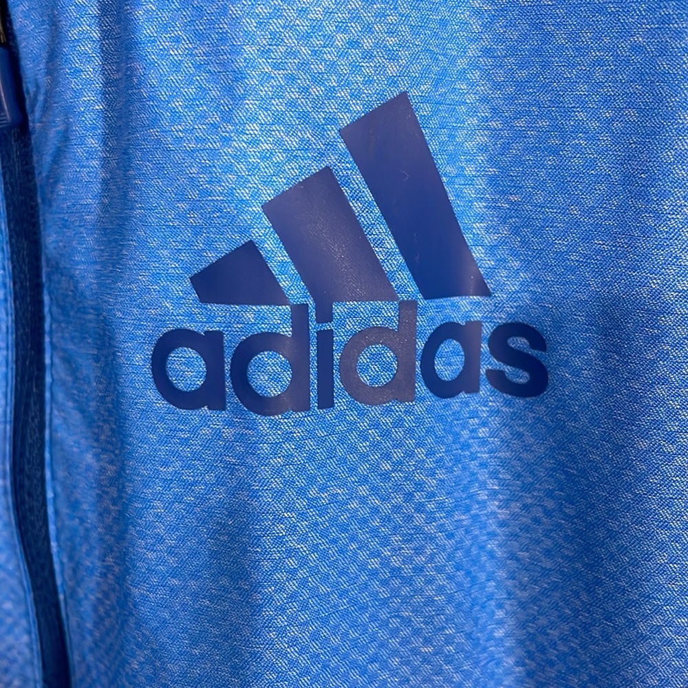 Adidas Blue Windbreaker Lightweight Hooded Jacket size medium - Picture 5 of 5